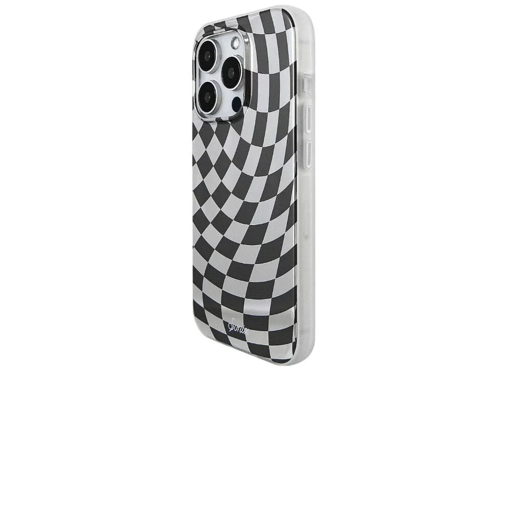 Sonix Magsafe Compatible Iphone 15 Pro Max Case in Checkmate Black & Silver New